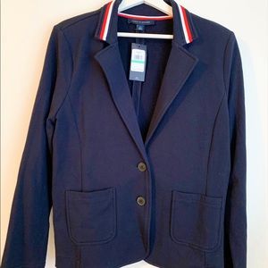 Tommy Hilfiger Navy Women Button up Blazer Jacket